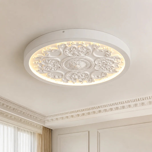 Aveline French Resin Medallion LED Ceiling Light