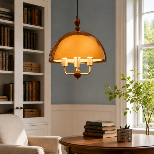 Halewell Vintage Acrylic Dome Pendant Light