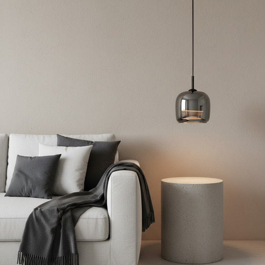 Freja Modern Smoky Glass Pendant Light
