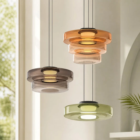 Glaucus Modern Multi-Layer Creative Glass Pendant Light