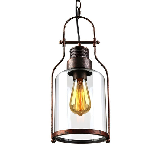 Hecate Industrial Jar Glass Pendant Light
