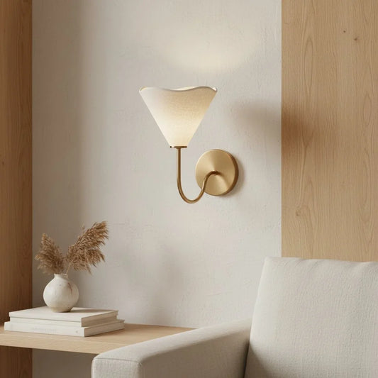 Leo Modern Fabric wall Sconce