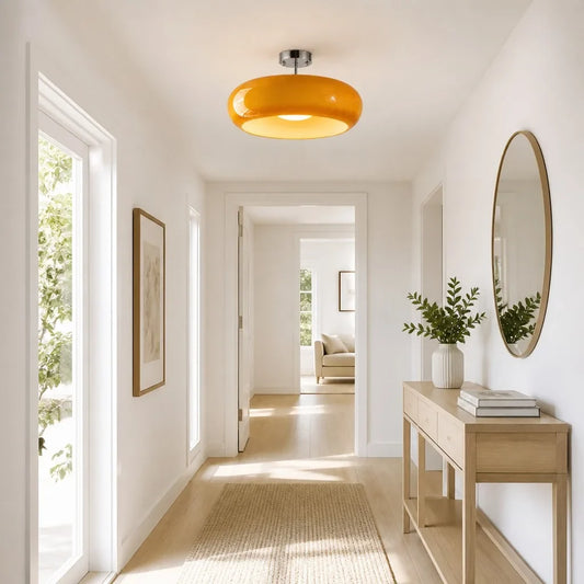 Mila Modern Glass Dome Ceiling Light
