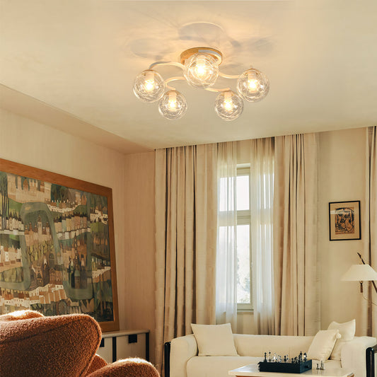Johanna Modern Globe Glass Ceiling Light