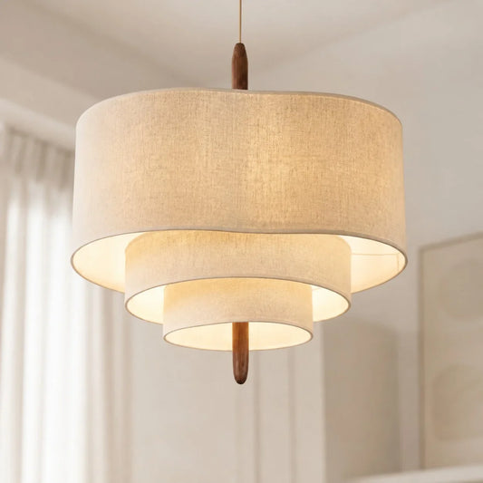 Ori Nordic Style Fabric Linen Pendant Light