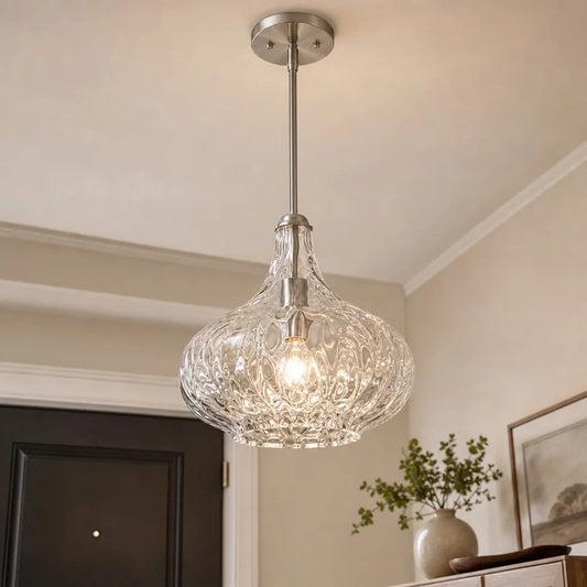 Ragnar Modern Water Ripples Glass Pendant Light