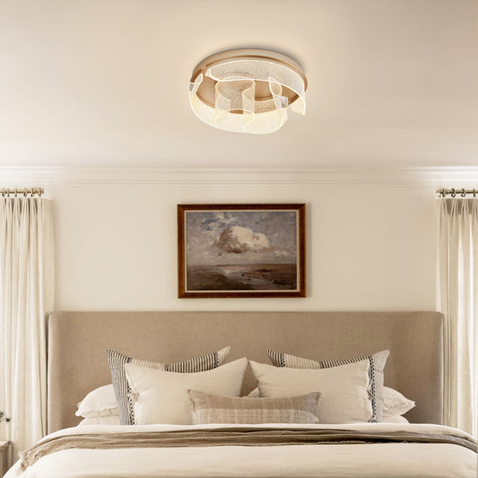 Anton Rustic Metal LED Round Ceiling Light