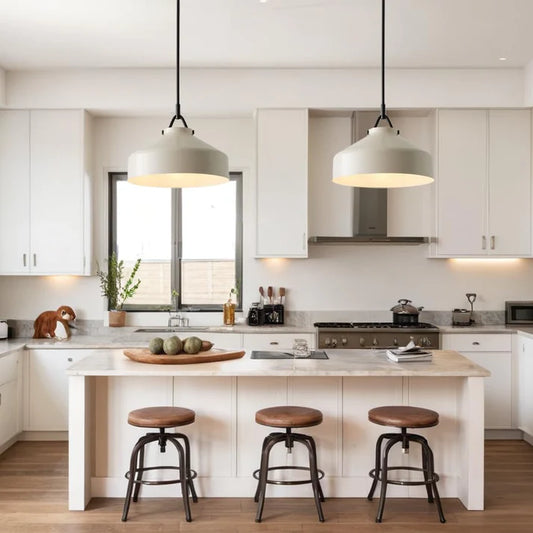 Valeska Nordic White Glass Pendant Light