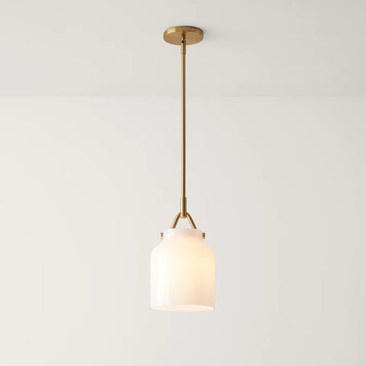 Valeska Nordic White Glass Pendant Light
