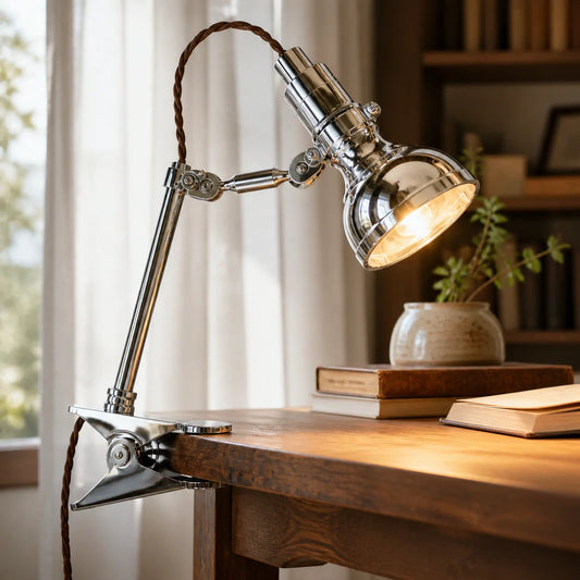 Pryth Industrial Adjustable Metal Dome Table Light