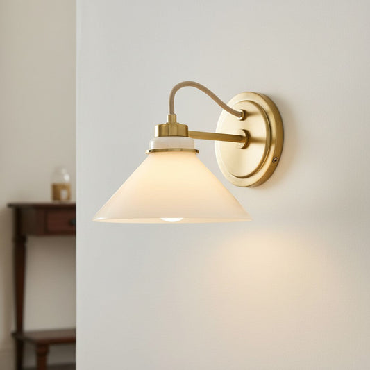 Brielle Industrial Flared Wall Sconce