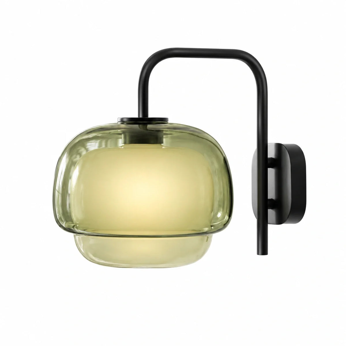 Sanae wall sconce, green, 1 head, white background