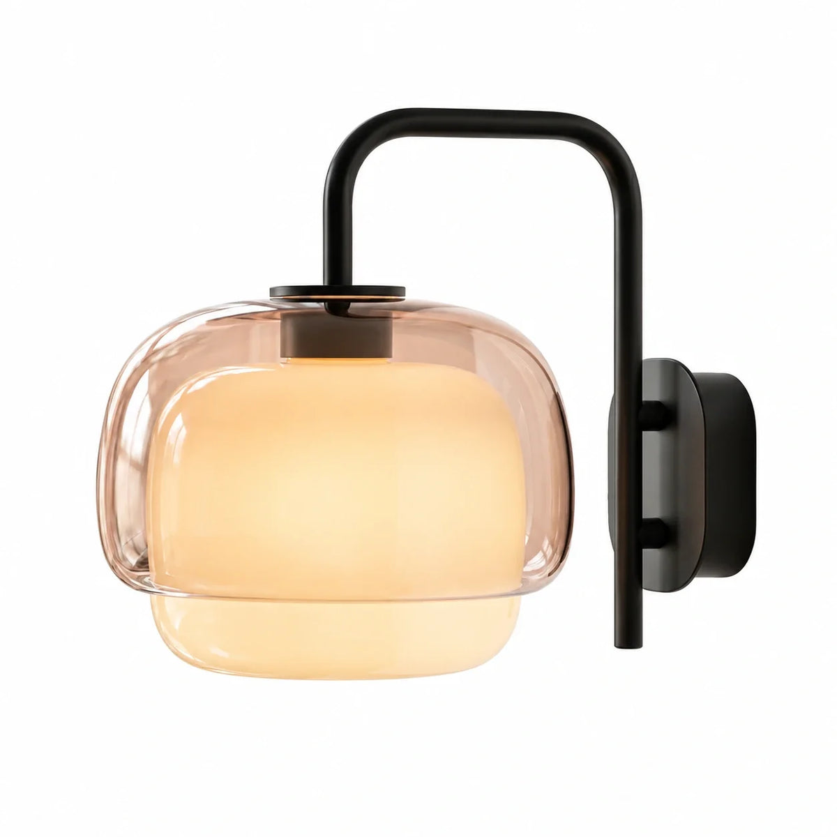 Sanae wall sconce, pink, 1 head, white background