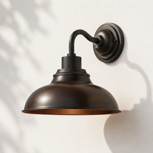 12" Industrial Dome Metal Wall Sconce
