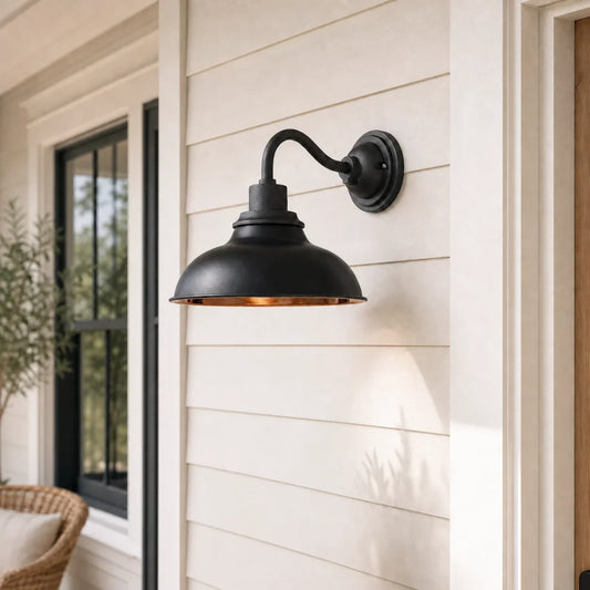 12" Industrial Dome Metal Wall Sconce