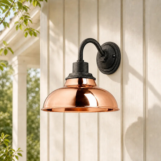 12" Industrial Dome Metal Wall Sconce