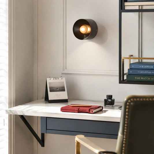 Nolan Modern Ceramic Bowl Wall Sconce