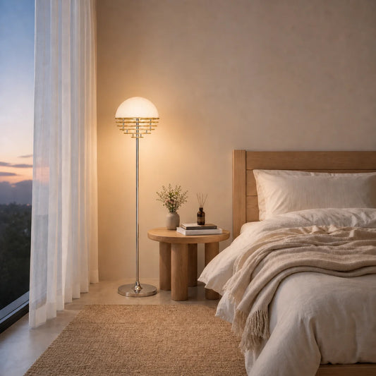 Calvero Nordic Modern Acrylic Globe Sunset Floor Light