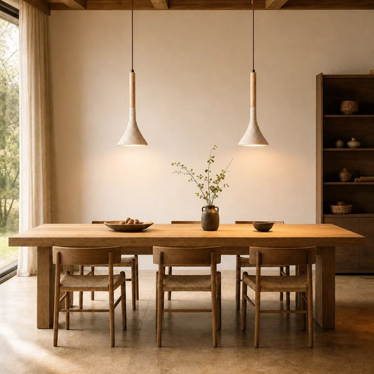 Adeline Natural Stone Travertine Pendant Light