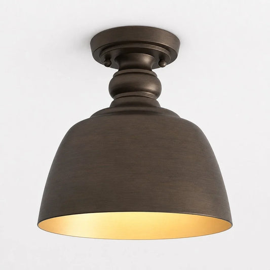 Alun Modern Industrial Dome Metal Ceiling Light