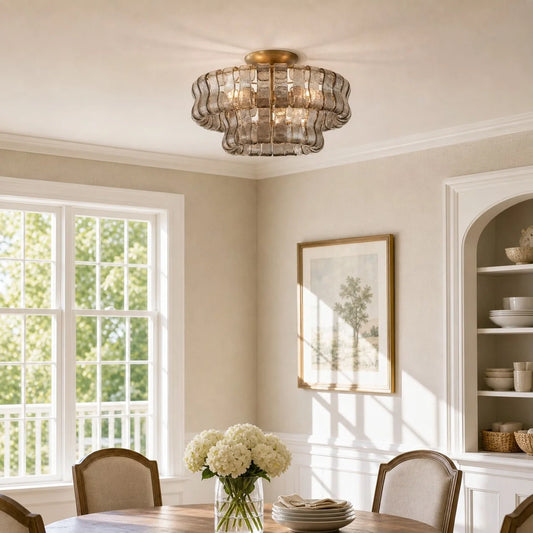 Anew Italian Glass Flush Mount