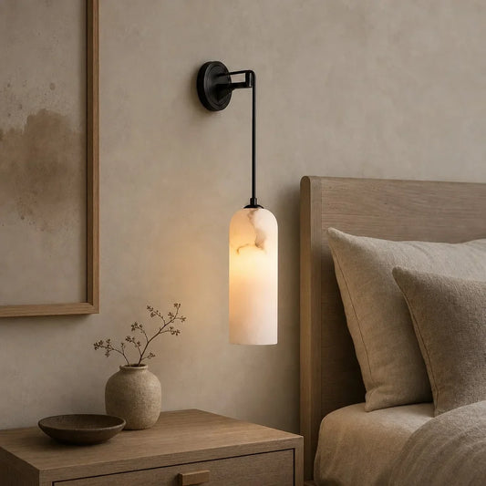Arvid Nordic Alabaster Pendant Wall Sconce