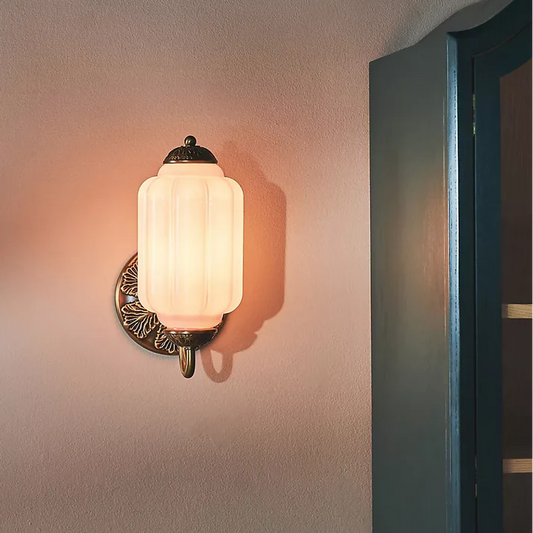 Calidora Vintage Milk Glass Eloise Wall Light