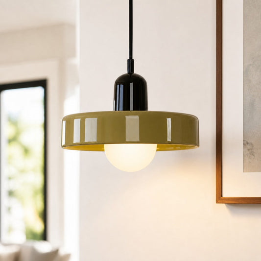 Corinthan Modern Morandi Glass Disc Pendant Light