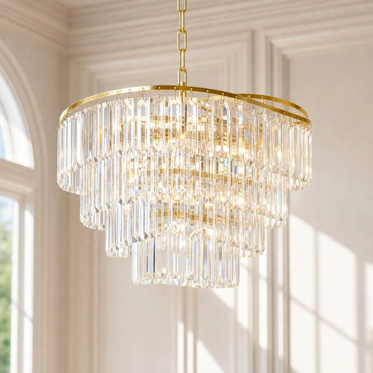 Corvin Modern Luxury Crystal Round Chandelier