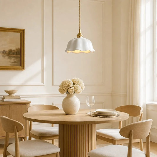 Eileen Modern Flower Ceramic Pendant Light