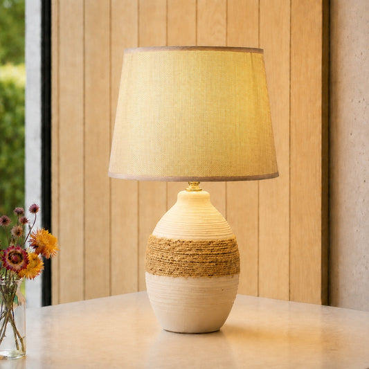 Elowynne Rustic Ceramic Table Light
