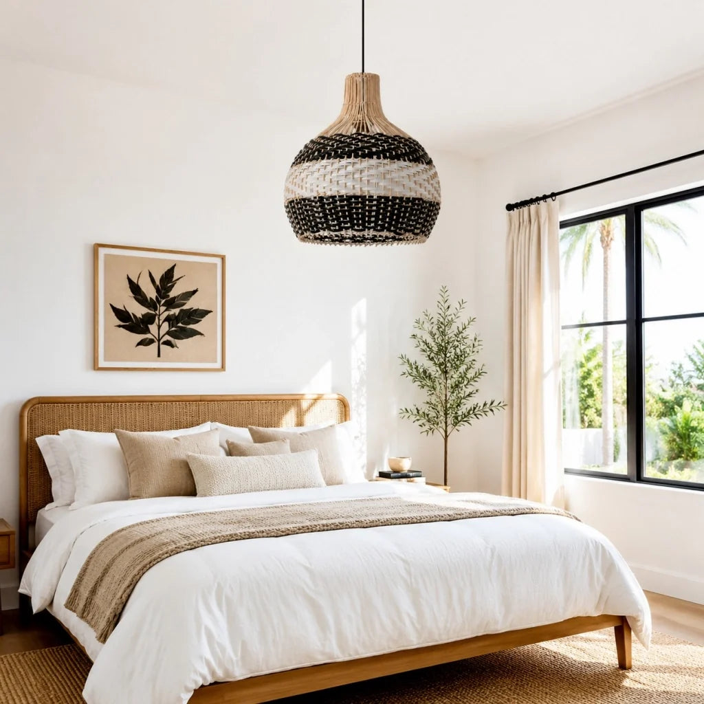 Florin Farmhouse Black White Rattan Pendant Light18.webp__PID:857207c2-0928-4c0b-a554-46a5b034df31