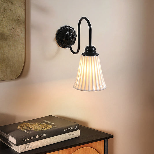 Fischer French Vintage Cone Ceramic Sconce