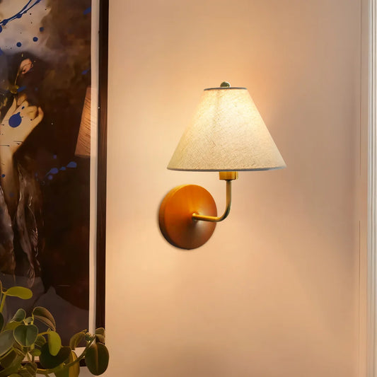 Guinevere Vintage Linen Wall Sconce