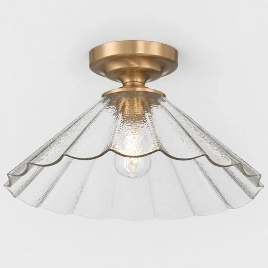 Haven Modern Water Glass Cone Ceiling Light