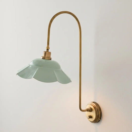 Kaelo Vintage Enamel Flower Adjustable Wall Light