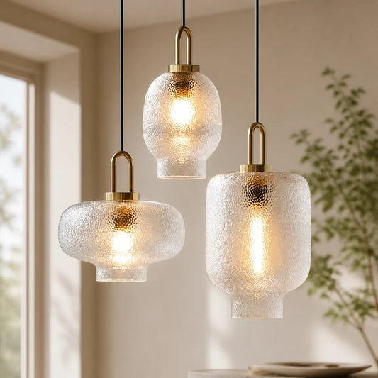 Lena Retro Clear Glass Pendant Light