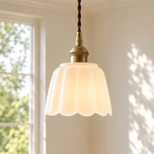 Lucienne Modern Ceramic Petals Pendant Light