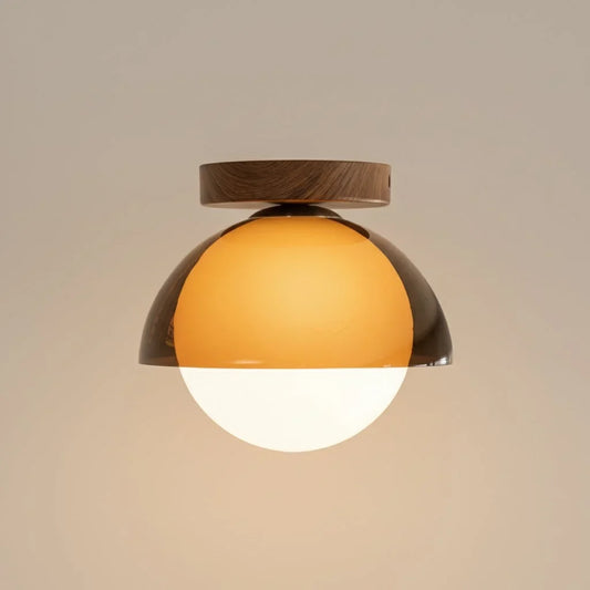Lucy Vintage Acrylic Flush Mount Ceiling Light