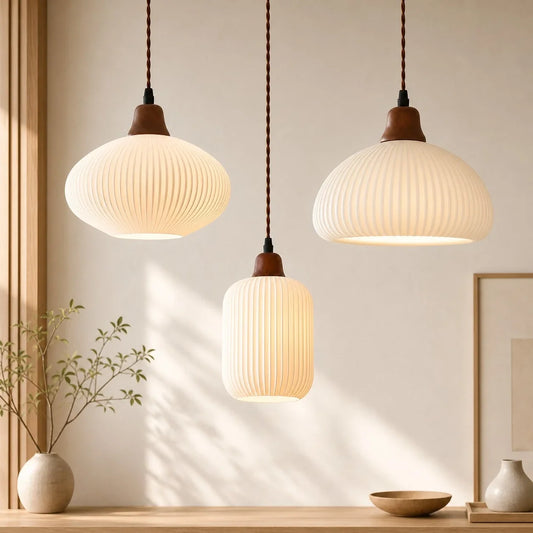 Lumina Nordic Ceramic Lantern Pendant Light