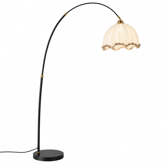 Malcolm Elegant Fabric Shade Floor Lamp