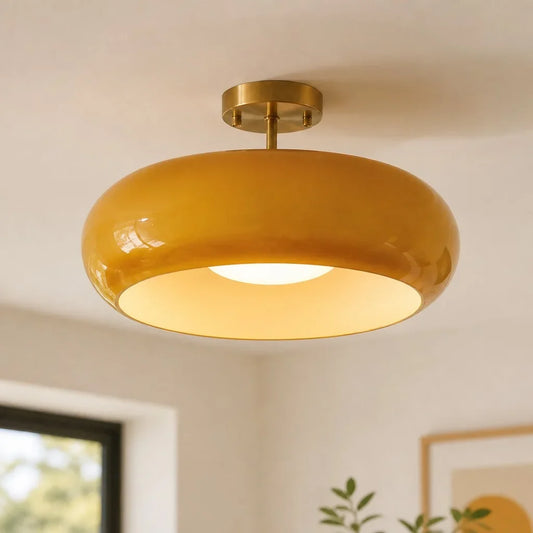 Mila Modern Glass Dome Ceiling Light