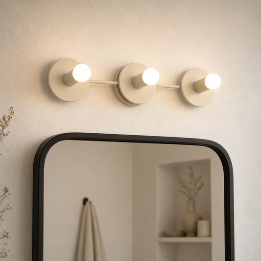Modern 3 Light Spherical Vanity Light Fixture