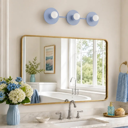 Modern 3 Light Spherical Vanity Light Fixture