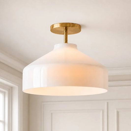 Nerys Nordic Minimalist Morandi Matte Metal Ceiling Light