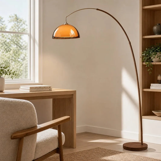 Odessa Modern Acrylic Dome Floor Light