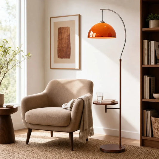 Odessa Modern Acrylic Dome Floor Light