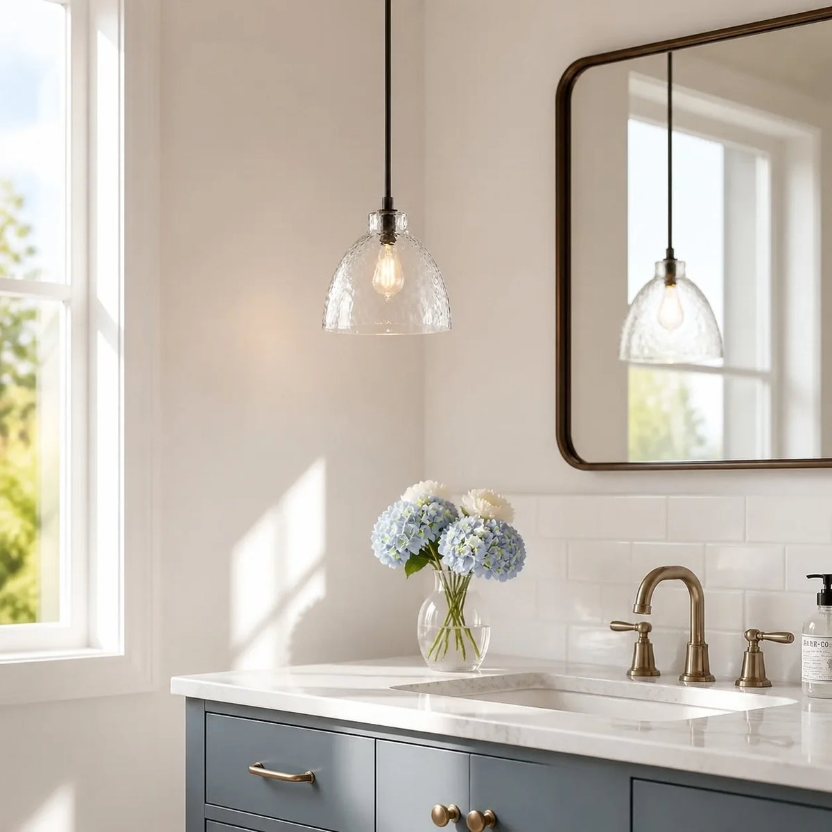 Ondine Farmhouse Hammered Glass Pendant Light.webp__PID:8738a8f5-2ce0-44c2-a892-9da4a5463bf3