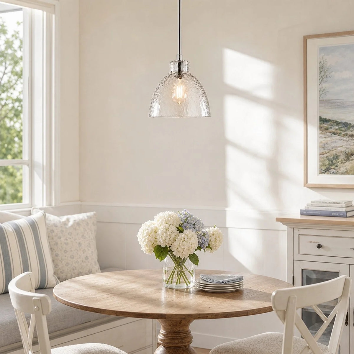 Ondine Farmhouse Hammered Glass Pendant Light (16).webp__PID:bc3a960c-d187-48a8-b52c-e024c2a8929d
