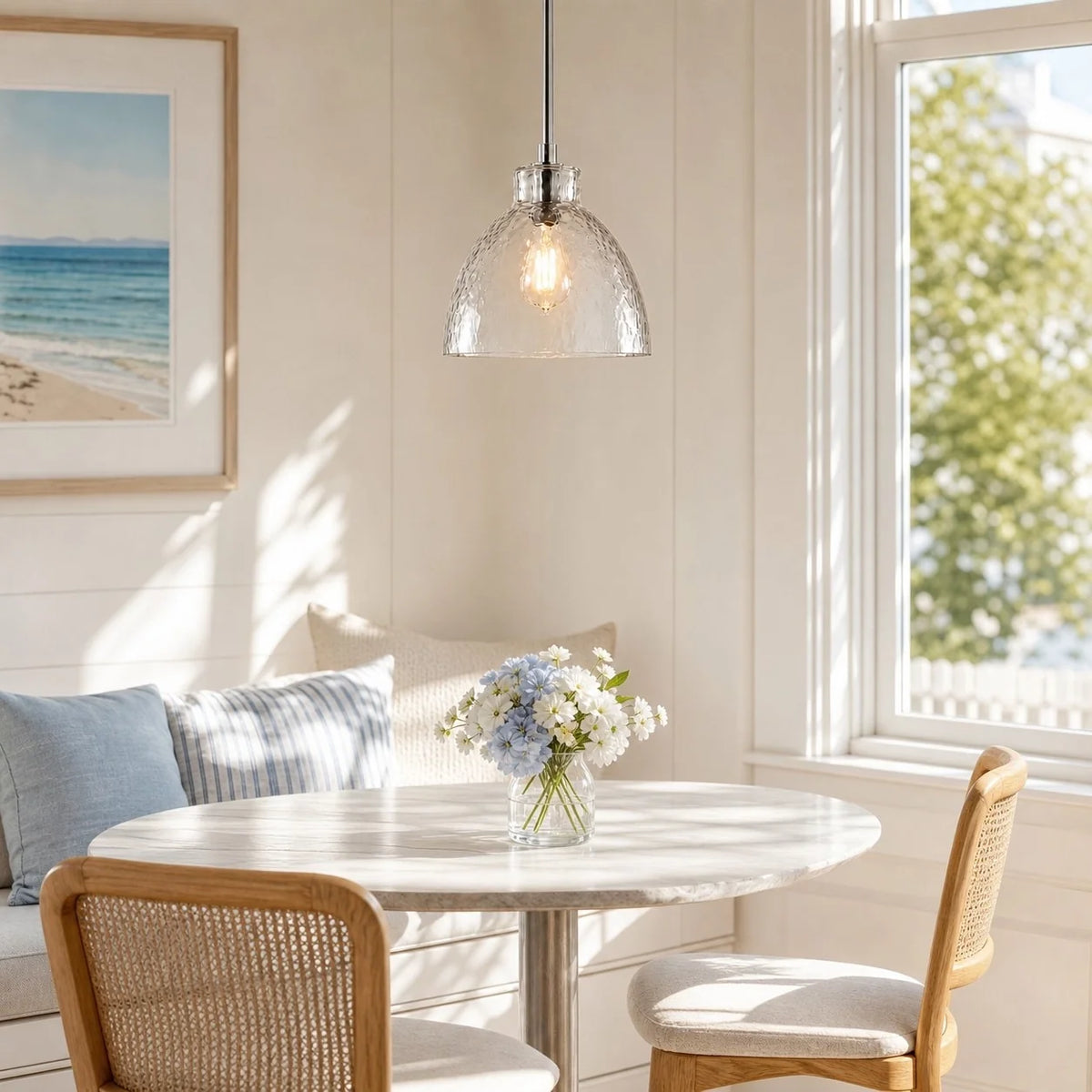 Ondine Farmhouse Hammered Glass Pendant Light (18).webp__PID:960cd187-38a8-452c-a024-c2a8929da4a5